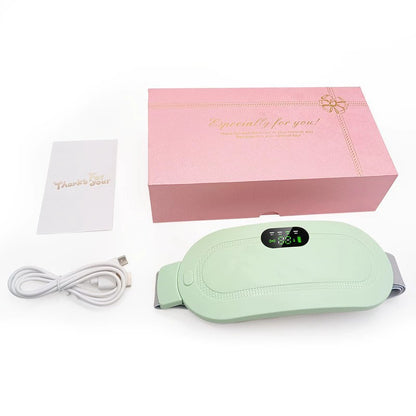 Heating and warming uterine vibration massage device