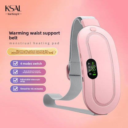Heating and warming uterine vibration massage device