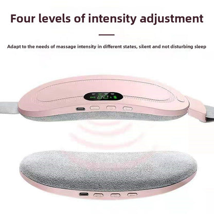 Heating and warming uterine vibration massage device
