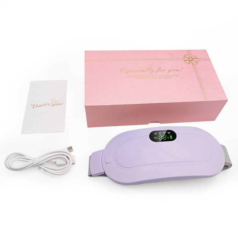 Heating and warming uterine vibration massage device