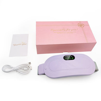 Heating and warming uterine vibration massage device