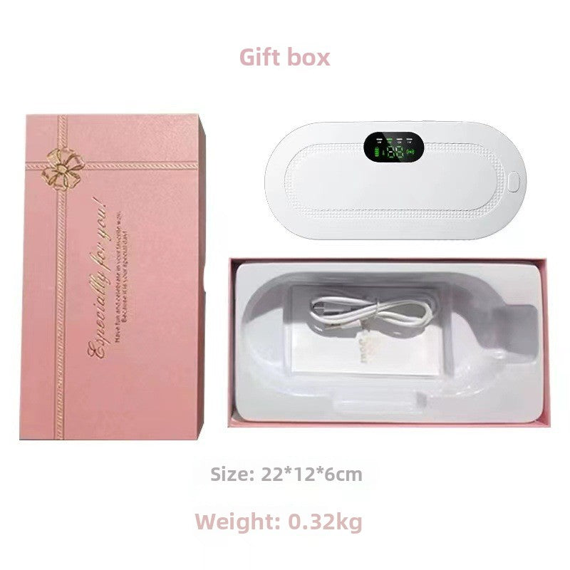 Heating and warming uterine vibration massage device